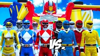 POWER RANGERS VS MIGHTY MORPHIN POWER RANGERS [upl. by Skilken531]