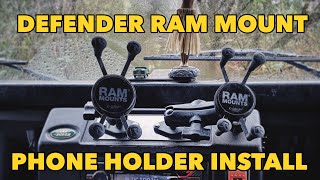 Defender Ram Mount Install [upl. by Deryl]