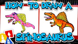 How To Draw A Spinosaurus Dinosaur [upl. by Davine926]