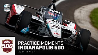 Top moments from second day of practice for 2024 Indianapolis 500  Extended Highlights  INDYCAR [upl. by Schnapp]