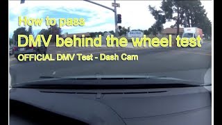 Actual DMV Behind the Wheel Test – NO STRESS  Pass the first time [upl. by Latouche]