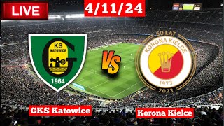 GKS Katowice vs Korona Kielce  Ekstraklasa  Fifa Live Match Score Today HD [upl. by Lodge273]