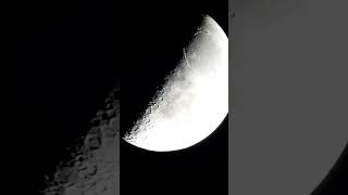 Moon through a Celestron C8 23mm eyepiece and the phone on 23112024 [upl. by Khoury]