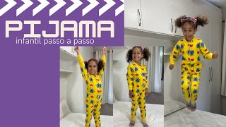 Como Fazer Pijama Infantil soft Molde e Costura [upl. by Catto]