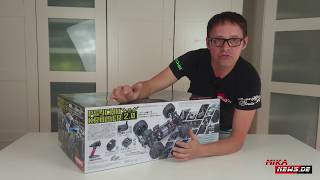 Kyosho Psycho Kruiser 20  Unboxing  Monster Truck im Maßstab 18 [upl. by Ainatit]