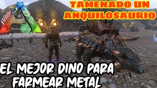 ARK MOBILE  EL MEJOR DINO PARA FARMEAR METAL 7 [upl. by Ettezil414]