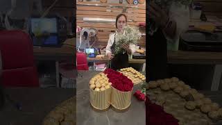 Flower box tutorialflowers flowers floristsandflowers flowerarrangement tutorial al [upl. by Ahsikel]