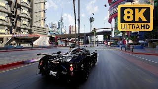 8k60 Cyberpunk 2077 LOOKS ABSOLUTELY INSANE on MODS Ultra Realistic Graphics  RTX 4090 [upl. by Lundt]