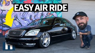 Stock to Slammed Instant VIP Daily Driven Lexus LS430 Gets Dropped on Air Ride [upl. by Yancey]