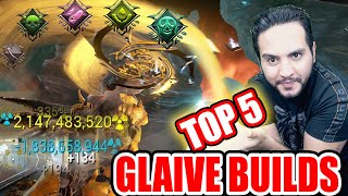 TOP 5 Most Powerful Glaive Prime Builds  Damage Cap 2 Billion Crit WARFRAME [upl. by Kersten570]