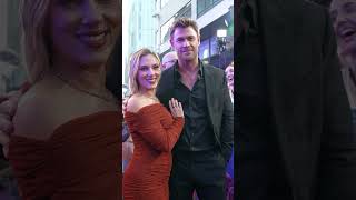 Scarlett Johansson amp ChrisHemsworth hit the red carpet at the premiere ofTransformers One [upl. by Shana571]