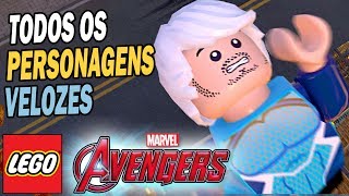 TODOS OS PERSONAGENS VELOZES  LEGO Marvels Avengers LEGO Marvel Vingadores [upl. by Punak331]