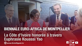 Biennale EuroAfrica de Montpellier  la Côte d’Ivoire honorée à travers Euphrasie Kouassi Yao [upl. by Guss714]