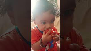 Polus first tooth Teething process musicpunjabipunjabisong trendingcutebabyhiphop punjab [upl. by Aziram]