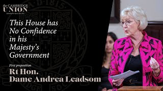 The Rt Hon Dame Andrea Leadsom  This House Has No Confidence In His Majestys Government [upl. by Yrbua735]