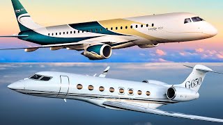 Embraer Lineage 1000 vs Gulfstream G650  FULL COMPARISON [upl. by Adnirol]