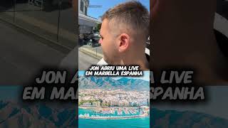 Jon vlogs Marbella Espanha bdj jonvlogs jonvlogsclip fnx viagem [upl. by Ykcir920]