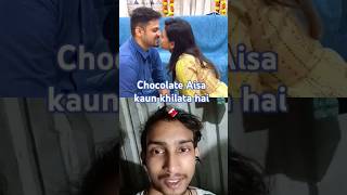 Chocolate khilana inse sikhe love comedy 🍫 [upl. by Skcirdnek713]