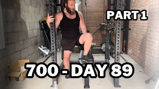 700 Day 89 Part 1  Quads  Quadriceps tendon rupture repair rehabilitation [upl. by Eeima]