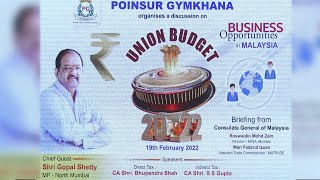 Poinsur Gymkhana  Union Budget 2022 [upl. by Evets]