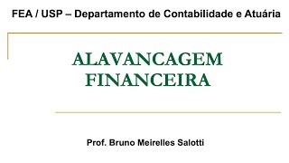 Alavancagem Financeira [upl. by Eldred]