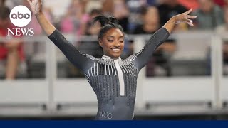 Simone Biles reaches new heights at US Gymnastic Championships [upl. by Hentrich386]