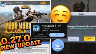 PUBG MOBILE LITE DOWNLOAD 0270 NEW UPDATE 😍 PUBG LITE LOADING PROBLEM FIX I CRASH FIX I NEW GUN [upl. by Accemahs]