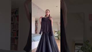 Styling my Dior skirt after my wonderful grandma🖤 style dior outfitideas hautecouture [upl. by Arber470]