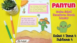 Cara Membuat Pantun yang Mudah  Menghias Pantun  Kelas 5 Tema 4 [upl. by Hynda]