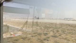 View of Bagram Airfield as Civilian CH47s land moving cargo from FOBs [upl. by Ecela]