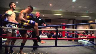 Casey Braddock vs Chrystian Korzienoski  Muay Thai Fight  Studio 2000  Pride Park December 2014 [upl. by Natsirc]