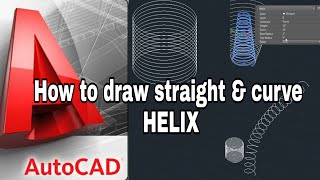 How to draw HELIX and Curve HELIX in AutoCAD [upl. by Rhys388]