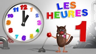 Foufou  Apprendre aux enfants à lire lheure Learn to read a clock for Kids Toddlers  Serie 01 [upl. by Elgna]