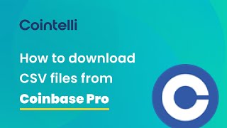 Coinbase Pro Tax Reporting How to Get CSV Files from Coinbase Pro [upl. by Ahsienor]