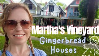 MARTHAS VINEYARD Gingerbread Houses  Oak Bluffs  Edgartown 🏘 [upl. by Yelserp]