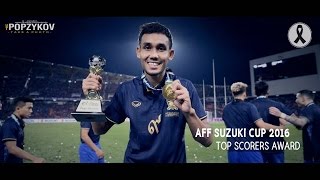 Teerasil Dangda l SkilsampGoals in Aff Suzuki Cup 2016 Top Scorers award [upl. by Ankney]