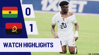 GHANA VS ANGOLA01AFCON QUALIFIERSGOALSampHIGHLIGHTS [upl. by Gawain329]