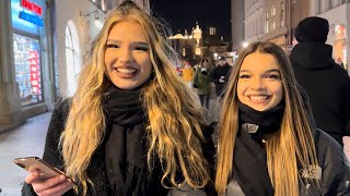 🇵🇱 POLISH STREET FOOD KRAKOW WALKING TOUR POLAND WINTER WALK 4K HDR [upl. by Nylodnew]