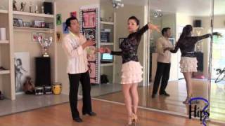 Salsa Lesson by Salomon amp Elena quotLa Candelaquot Ladies Flair [upl. by Ahsienom]