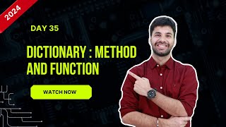 Hello Python Day35  Methods and Function on Dictionary hellopython [upl. by Gnouh366]