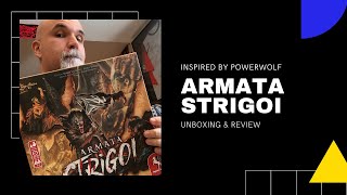 Armata Strigoi Board Game Inspired by Powerwolf UnboxingReview [upl. by Nadda]