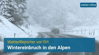 ❄️ Wintereinbruch in den Alpen  Teils über einen Meter Schnee erwartet [upl. by Arbmat]