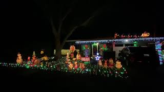 2020 Mr Christmas Lights and Sounds of Music  Pedroso display [upl. by Adnowat]