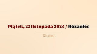 Różaniec  22 listopada 2024 [upl. by Imerej]