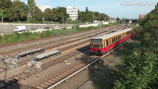 S Bahn Berlin  Ringbahn mit den Baureihen 480 481 und 485 am 11092020 [upl. by Latsryc]