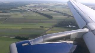 British Airways A320 landing in Munich MUCEDDM runway 08L [upl. by Jolene948]