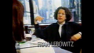 Fran Lebowitz interview Fashion TV [upl. by Hurlow]