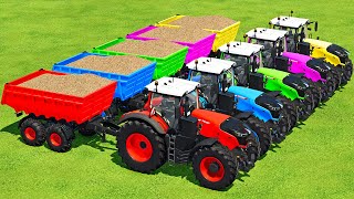 CUT POPLAR LOAD amp MAKE WOOD CHIPS WITH FENDT TRACTORS amp FORAGES  Farming Simulator 22 [upl. by Nosdrahcir445]