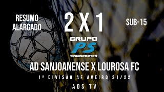 🔴 Highlights ✔ Sub15 ⚽ AD Sanjoanense x Lourosa FC [upl. by Ellenrahs]