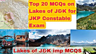 Lakes of JampK MCQs Lakes jammu kashmir mcqs [upl. by Prober]